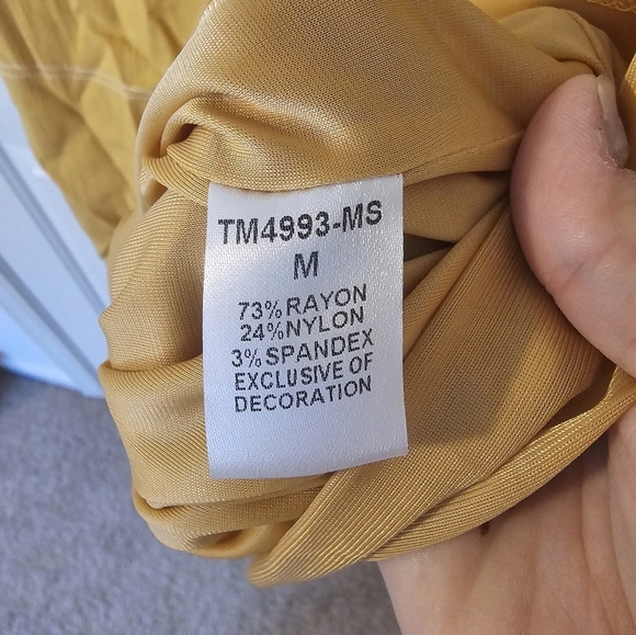 THML NWT Sleeveless Mustard Yellow Dress Size - Picture 4 of 7
